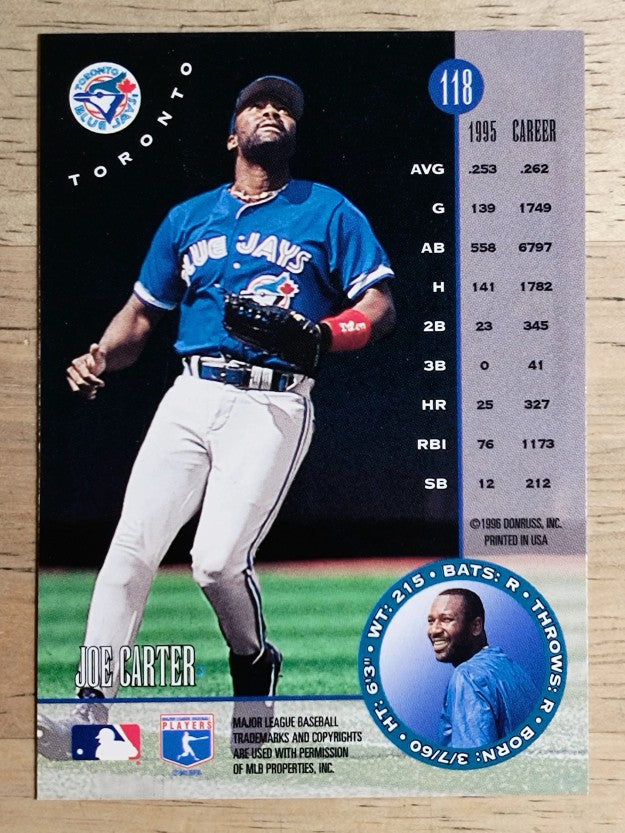 1996 Leaf #118 Joe Carter