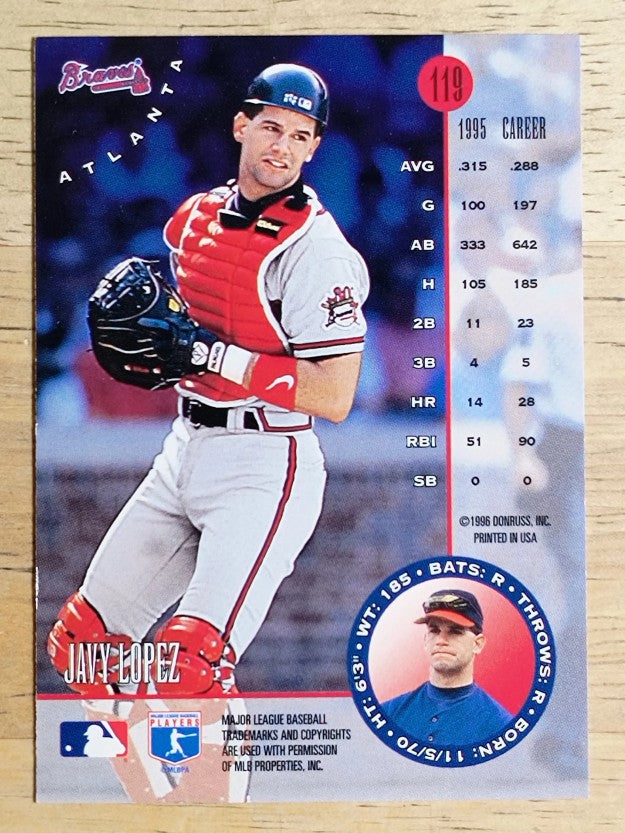 1996 Leaf #119 Javy Lopez