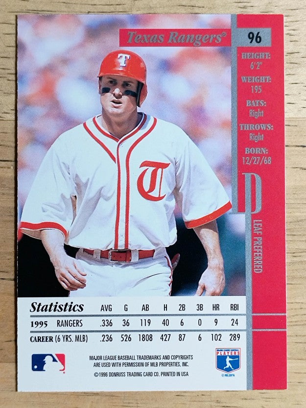 1996 Leaf Preferred #96 Dean Palmer