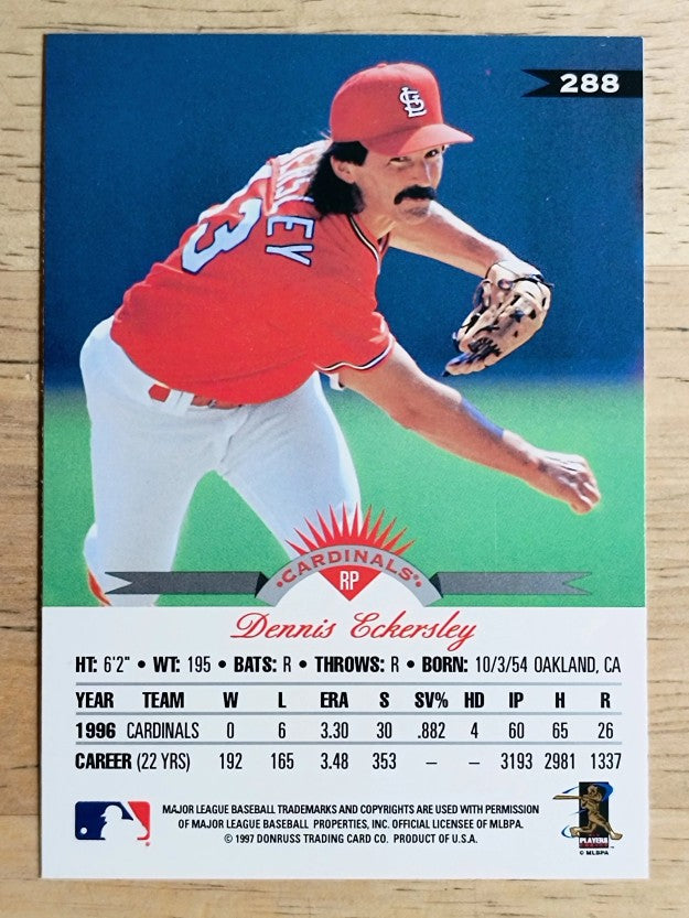 1997 Leaf #288 Dennis Eckersley