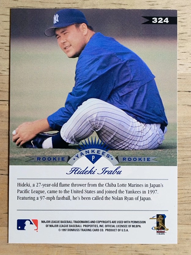1997 Leaf #324 Hideki Irabu RC