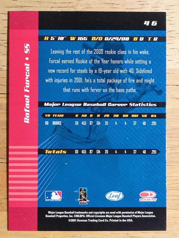 2001 Leaf Limited #46 Rafael Furcal