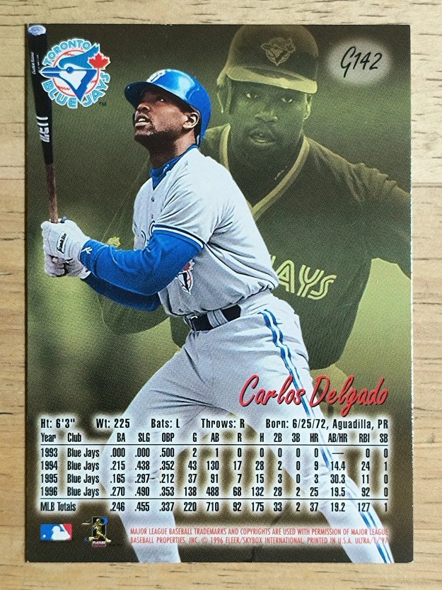 1997 Ultra Gold Medallion #142 Carlos Delgado