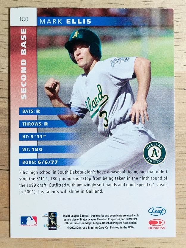 2002 Leaf #180 Mark Ellis ROO (EXMT)