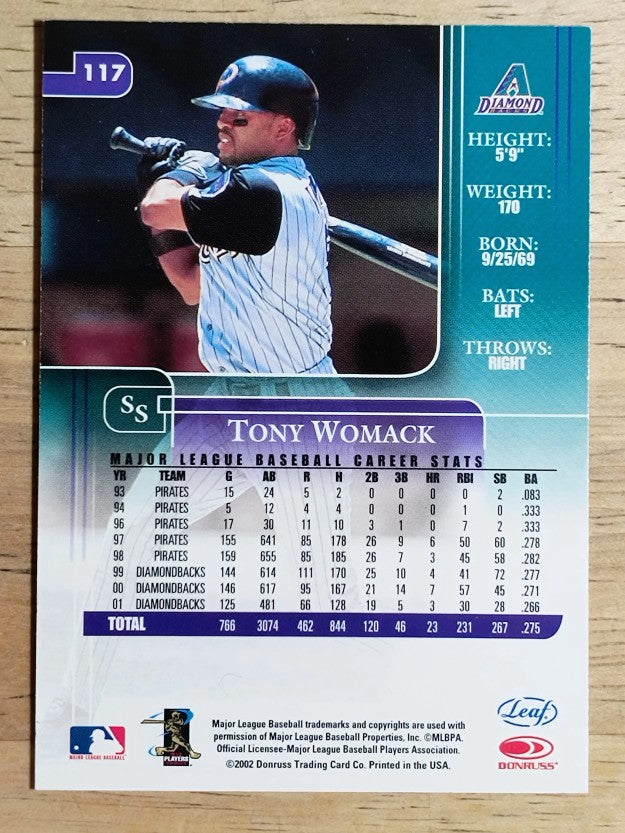 2002 Leaf Rookies and Stars #117 Tony Womack
