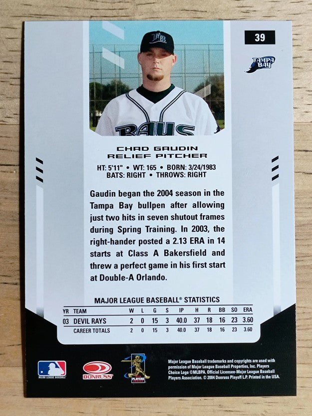 2004 Leaf Certified Materials #39 Chad Gaudin