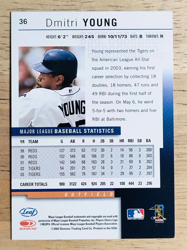 2004 Leaf Second Edition #36 Dmitri Young