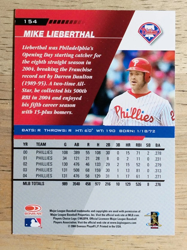 2005 Leaf #154 Mike Lieberthal