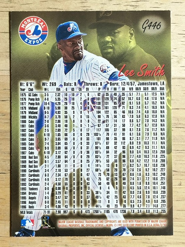 1997 Ultra Gold Medallion #446 Lee Smith