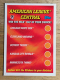 2002 Topps Logo Hat Race #NNO American League Central