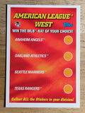 2002 Topps Logo Hat Race #NNO American League West