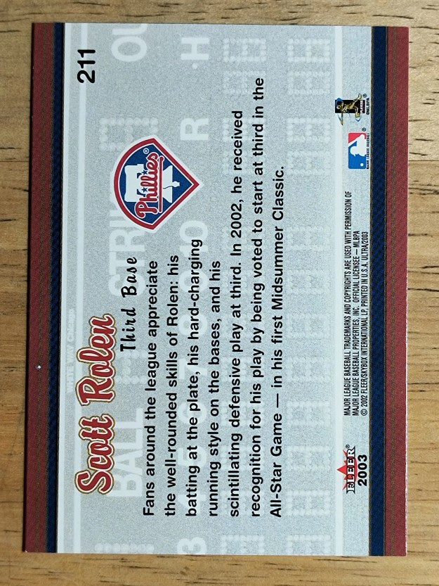 2003 Ultra #211 Scott Rolen AS