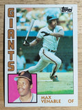1984 Topps #58 Max Venable