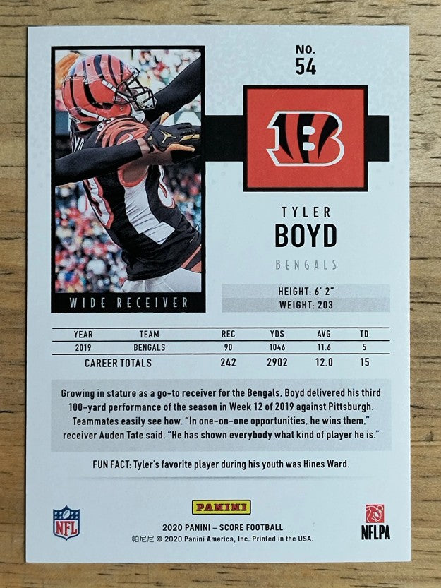 2020 Score #54 Tyler Boyd