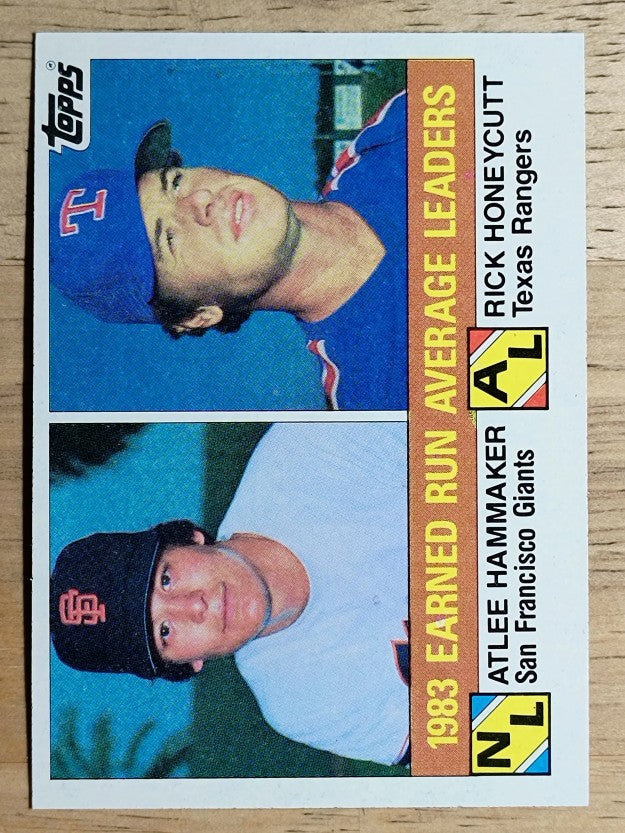 1984 Topps #137 Atlee Hammaker/Rick Honeycutt LL