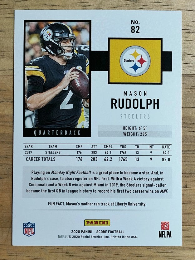 2020 Score #82 Mason Rudolph