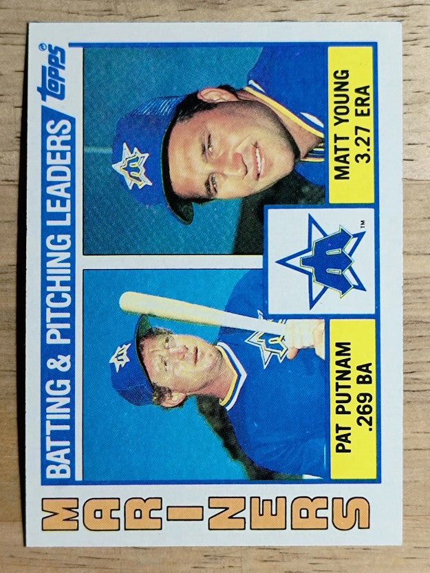 1984 Topps #336 Seattle Mariners TL/Pat Putnam/Matt Young