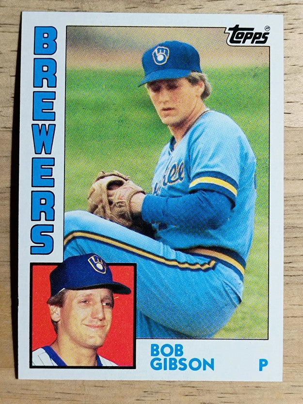 1984 Topps #349 Bob L. Gibson RC