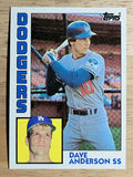 1984 Topps #376 Dave Anderson RC