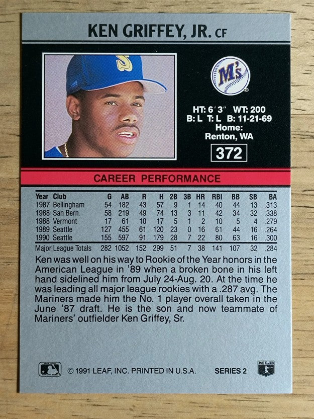 1991 Leaf #372 Ken Griffey Jr.