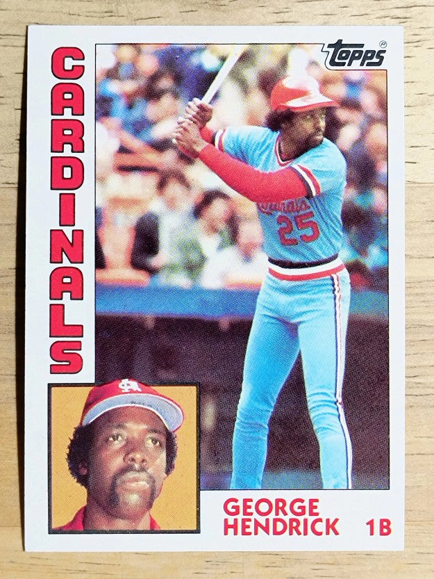 1984 Topps #540 George Hendrick