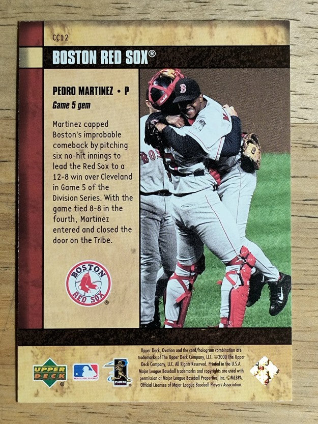 2000 Upper Deck Ovation Curtain Calls #CC12 Pedro Martinez