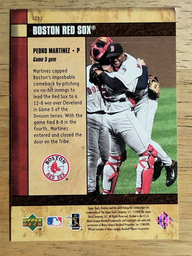 2000 Upper Deck Ovation Curtain Calls #CC12 Pedro Martinez