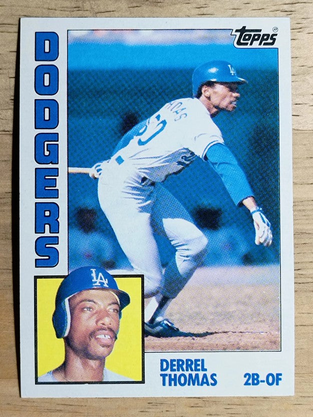 1984 Topps #583 Derrel Thomas