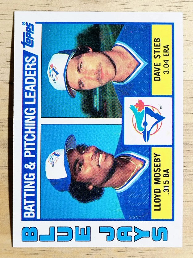 1984 Topps #606 Blue Jays TL/Lloyd Moseby/Dave Stieb