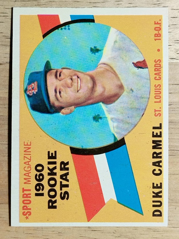 1960 Topps #120 Duke Carmel RS RC (EXMT)