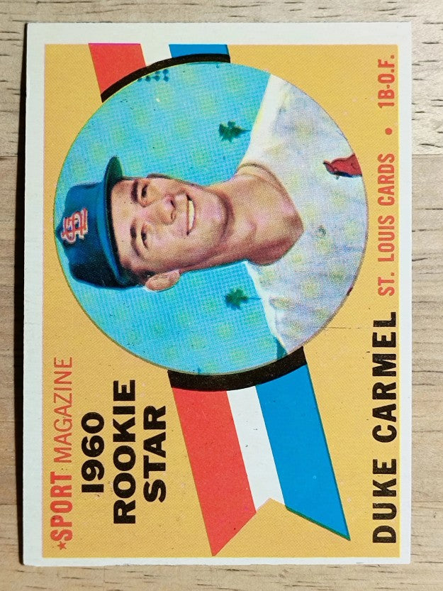 1960 Topps #120 Duke Carmel RS RC (EXMT)