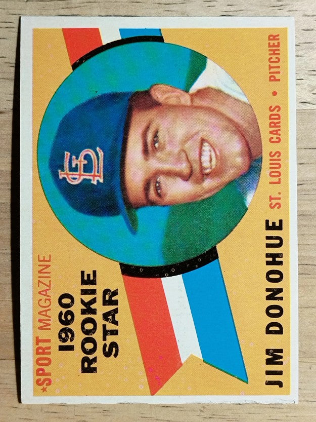 1960 Topps #124 Jim Donohue RS RC (VGEX)
