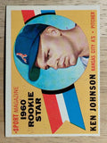 1960 Topps #135 Ken Johnson RS RC (EXMT)