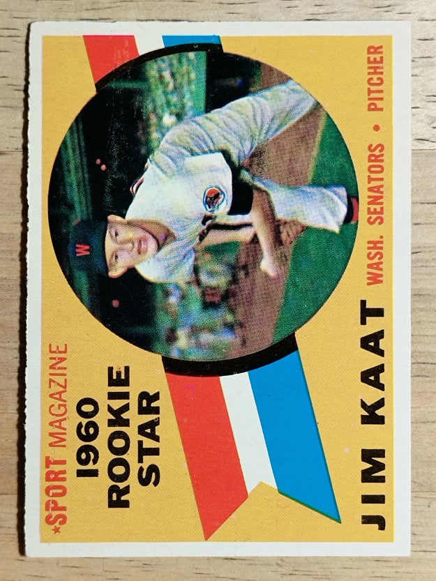 1960 Topps #136 Jim Kaat RS RC (EXMT)