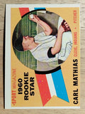 1960 Topps #139 Carl Mathias RS RC (EX)