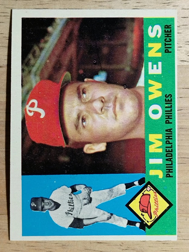 1960 Topps #185 Jim Owens (EX)