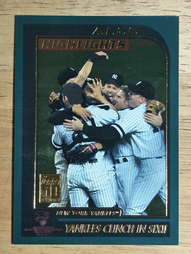 2001 Topps #405 New York Yankees HL