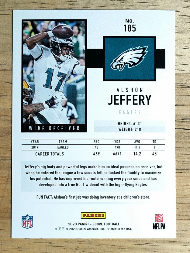 2020 Score #185 Alshon Jeffery