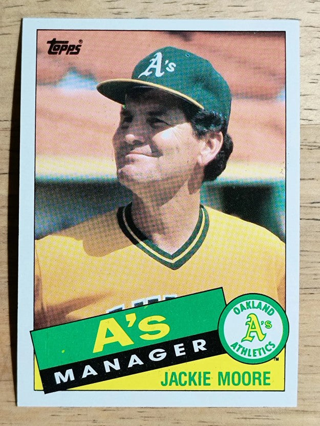 1985 Topps #38 Jackie Moore MG