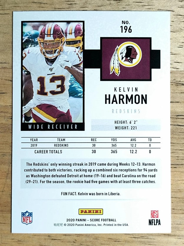 2020 Score #196 Kelvin Harmon