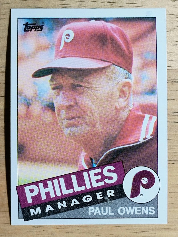 1985 Topps #92 Paul Owens MG