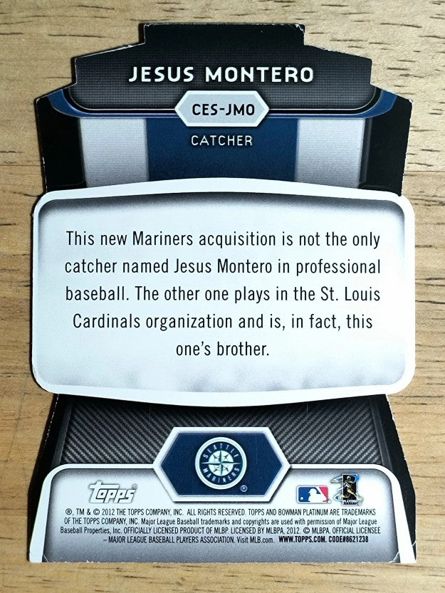 2012 Bowman Platinum Cutting Edge Stars #JMO Jesus Montero