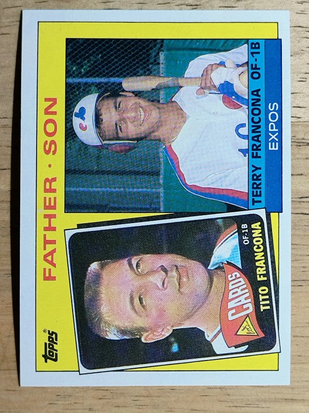 1985 Topps #134 Terry/Tito Francona FS