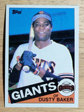 1985 Topps #165 Dusty Baker