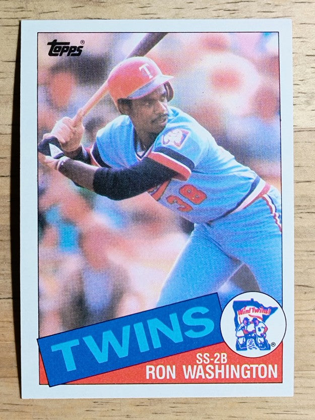 1985 Topps #329 Ron Washington