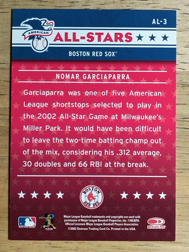 2003 Donruss All-Stars #3 Nomar Garciaparra