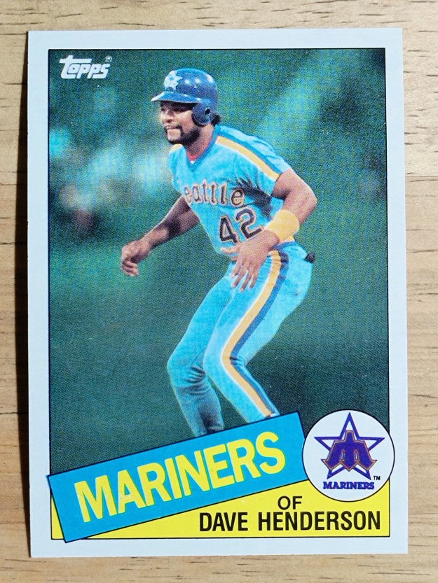 1985 Topps #344 Dave Henderson