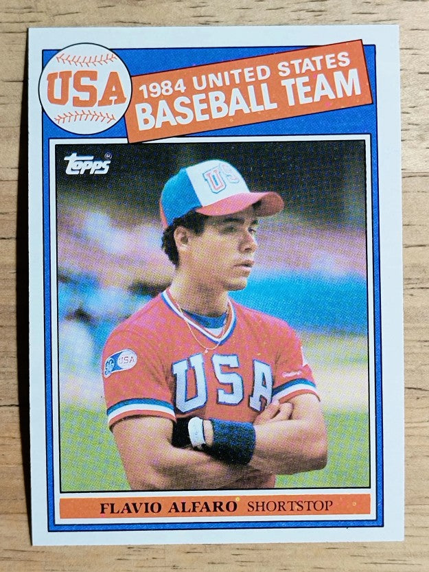 1985 Topps #391 Flavio Alfaro OLY RC