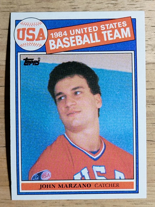 1985 Topps #399 John Marzano OLY RC