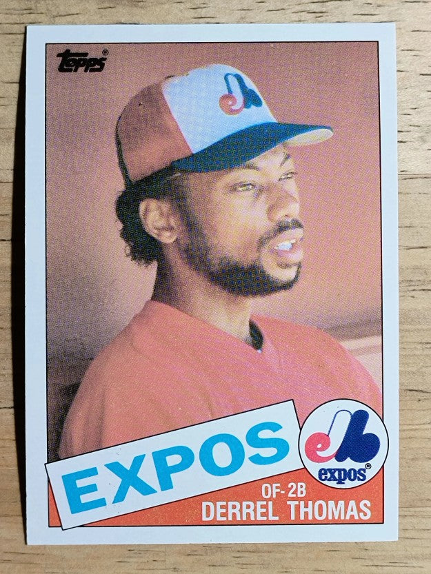 1985 Topps #448 Derrel Thomas